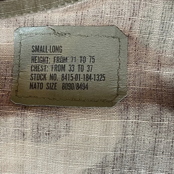 Vintage 1970s US Army Woodland Camo BDU Jacket Pants Set Mens USGI ECWCS - SMALL - Picture 12 of 16